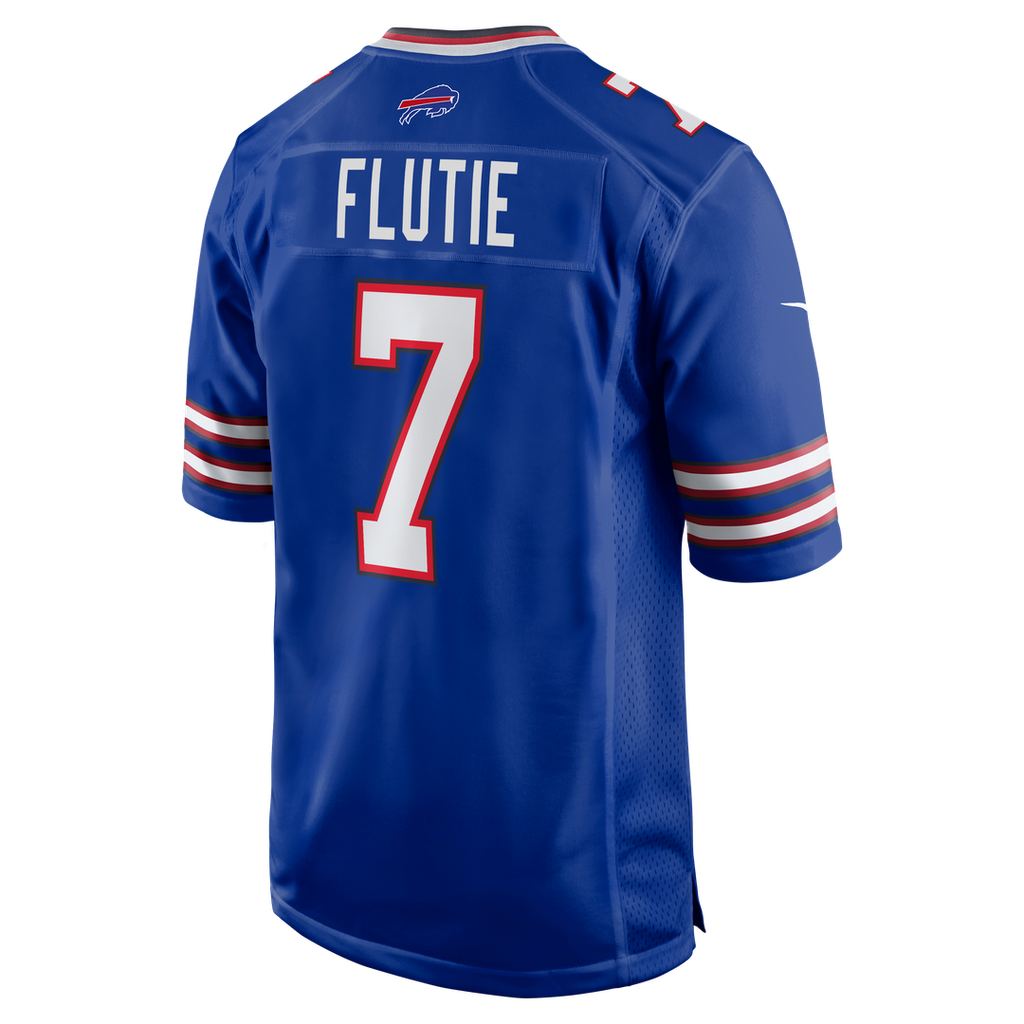 Buffalo Bills Doug Flutie Nike Royal Game Retired Player Jersey product image 3, provided for visual reference and product