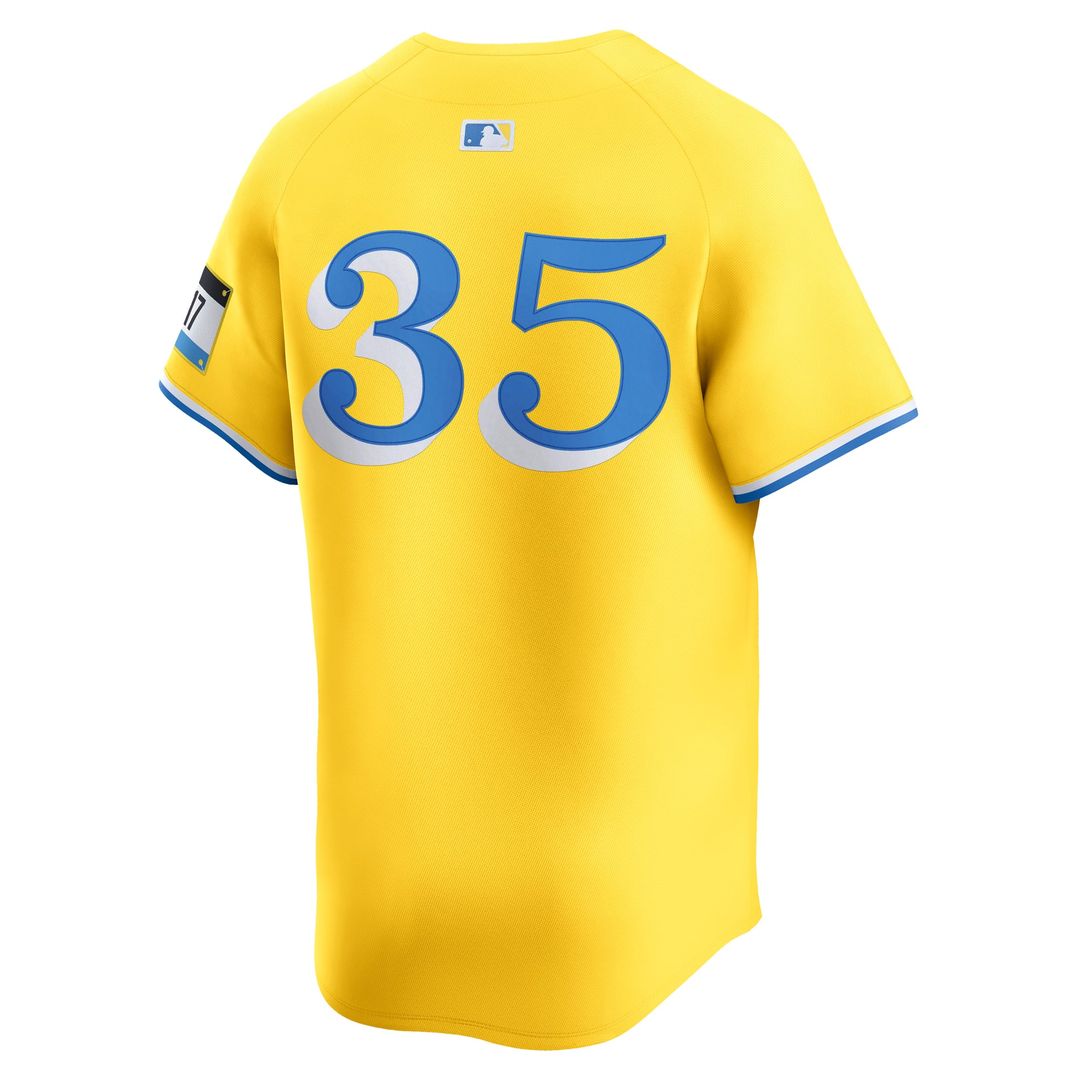 Boston Red Sox Garrett Crochet Nike Gold Alternate Limited Jersey product image 3, provided for visual reference and product