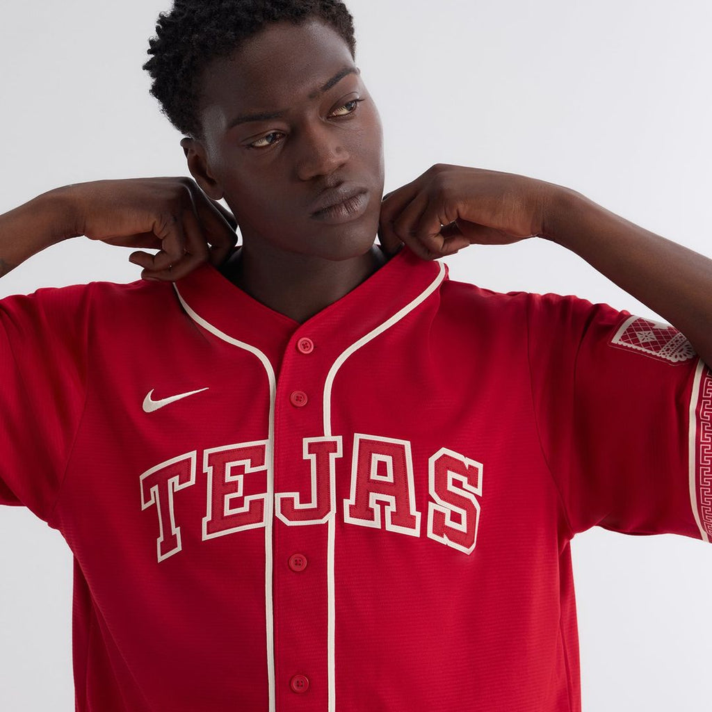 Texas Rangers Nike Red 2026 City Connect Stadium Jersey product image 9, provided for visual reference and product detail