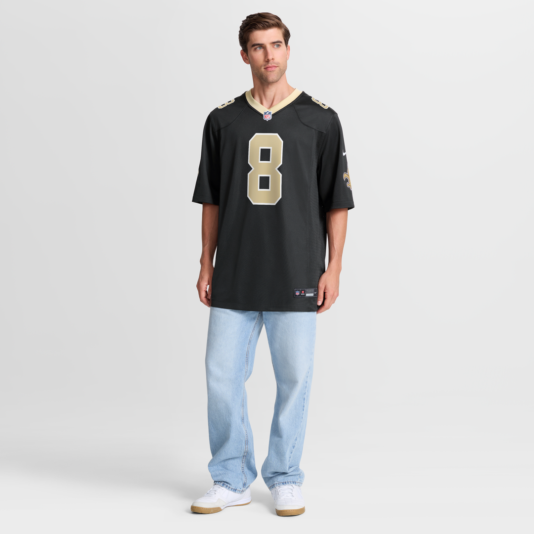 New Orleans Saints Archie Manning Nike Black Game Retired Player Jersey product image 7, provided for visual reference and