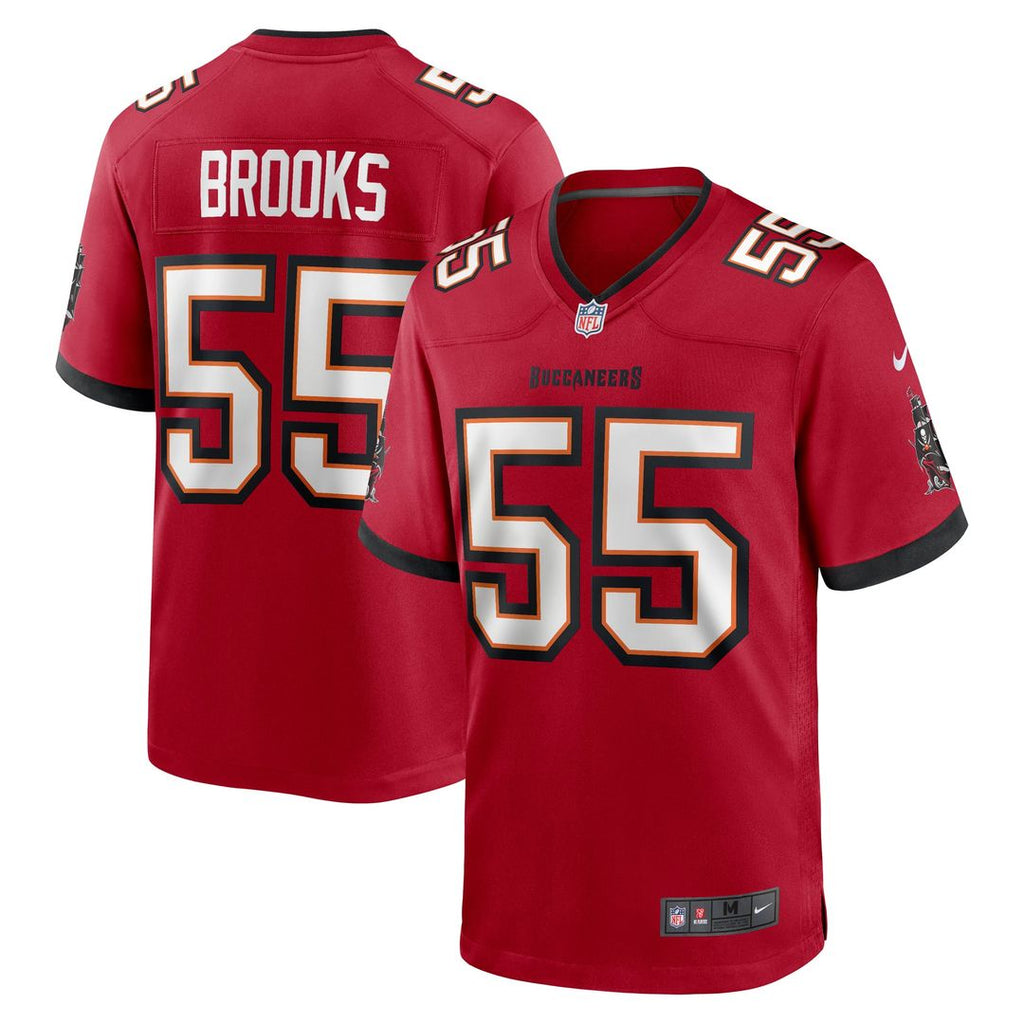 Tampa Bay Buccaneers Derrick Brooks Nike Red Retired Player Game Jersey product image 1, provided for visual reference and