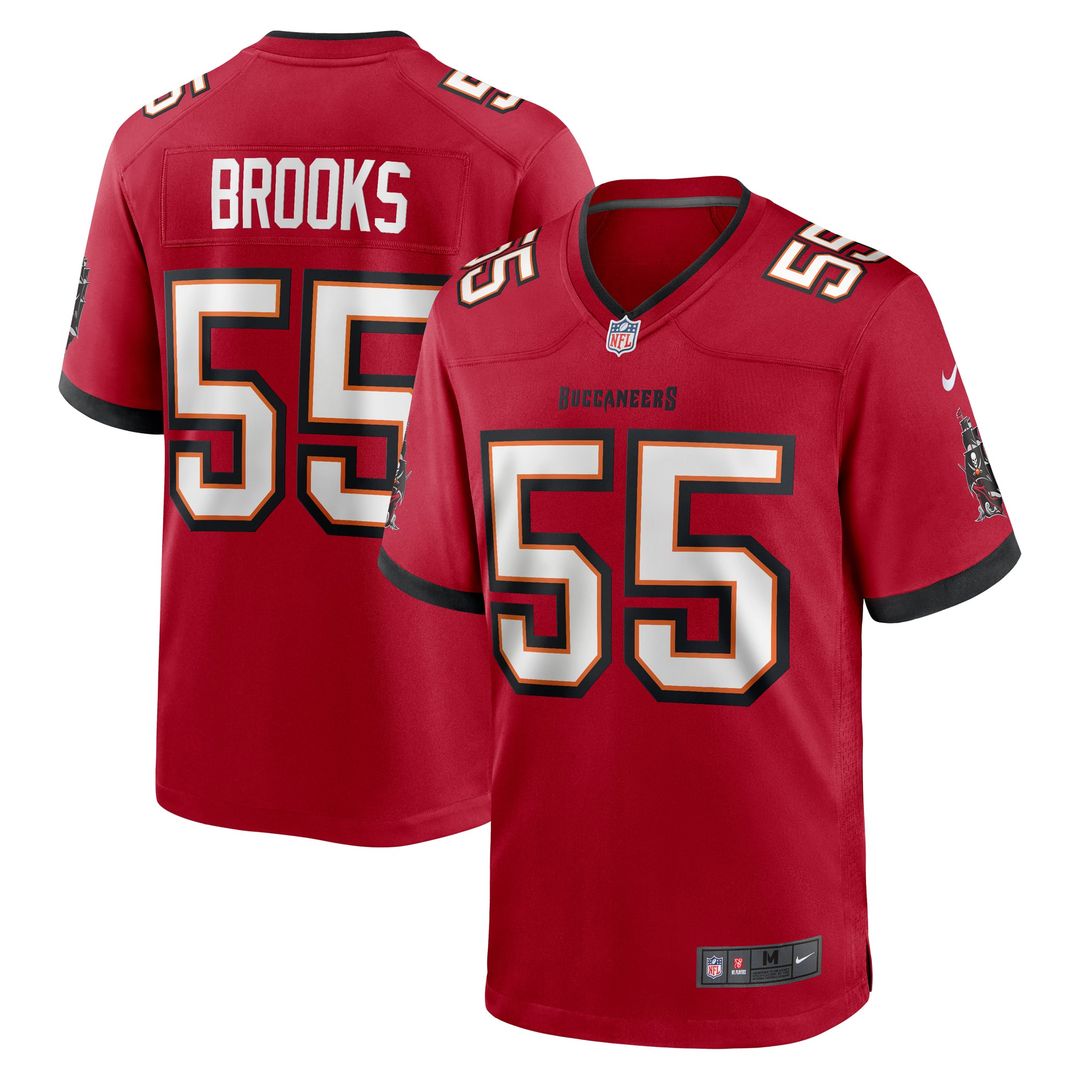 Tampa Bay Buccaneers Derrick Brooks Nike Red Retired Player Game Jersey product image 1, provided for visual reference and