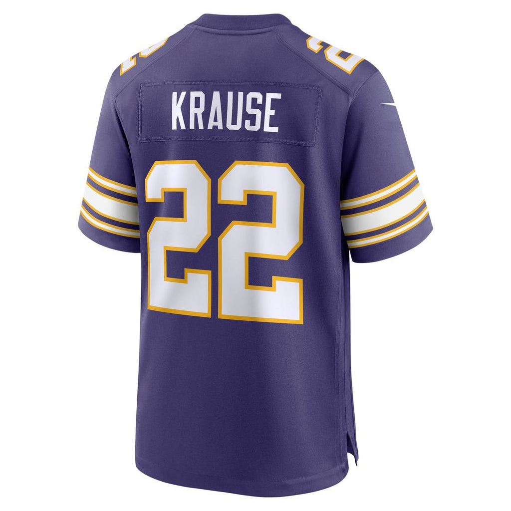 Minnesota Vikings Paul Krause Nike Purple Retired Player Alternate Game Jersey product image 3, provided for visual