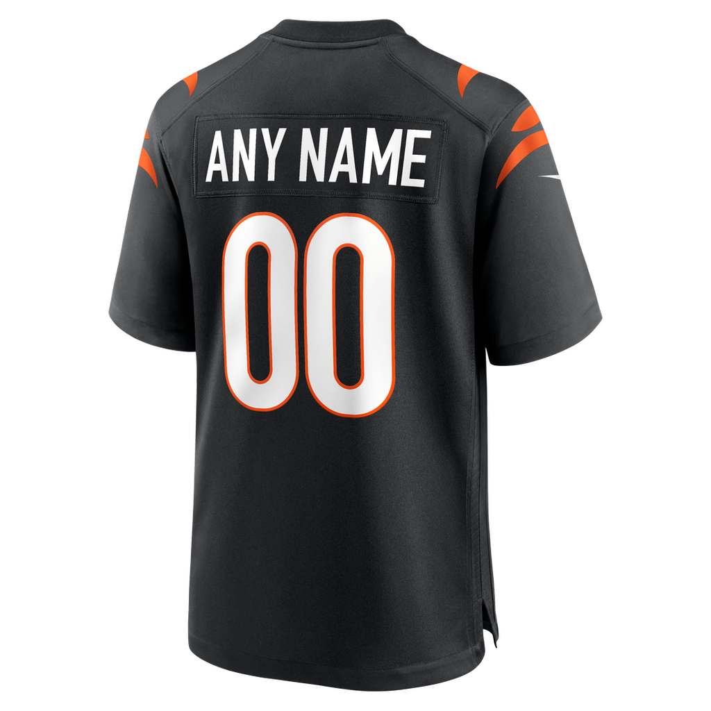 Cincinnati Bengals Nike Black Game Custom Jersey product image 11, provided for visual reference and product detail review