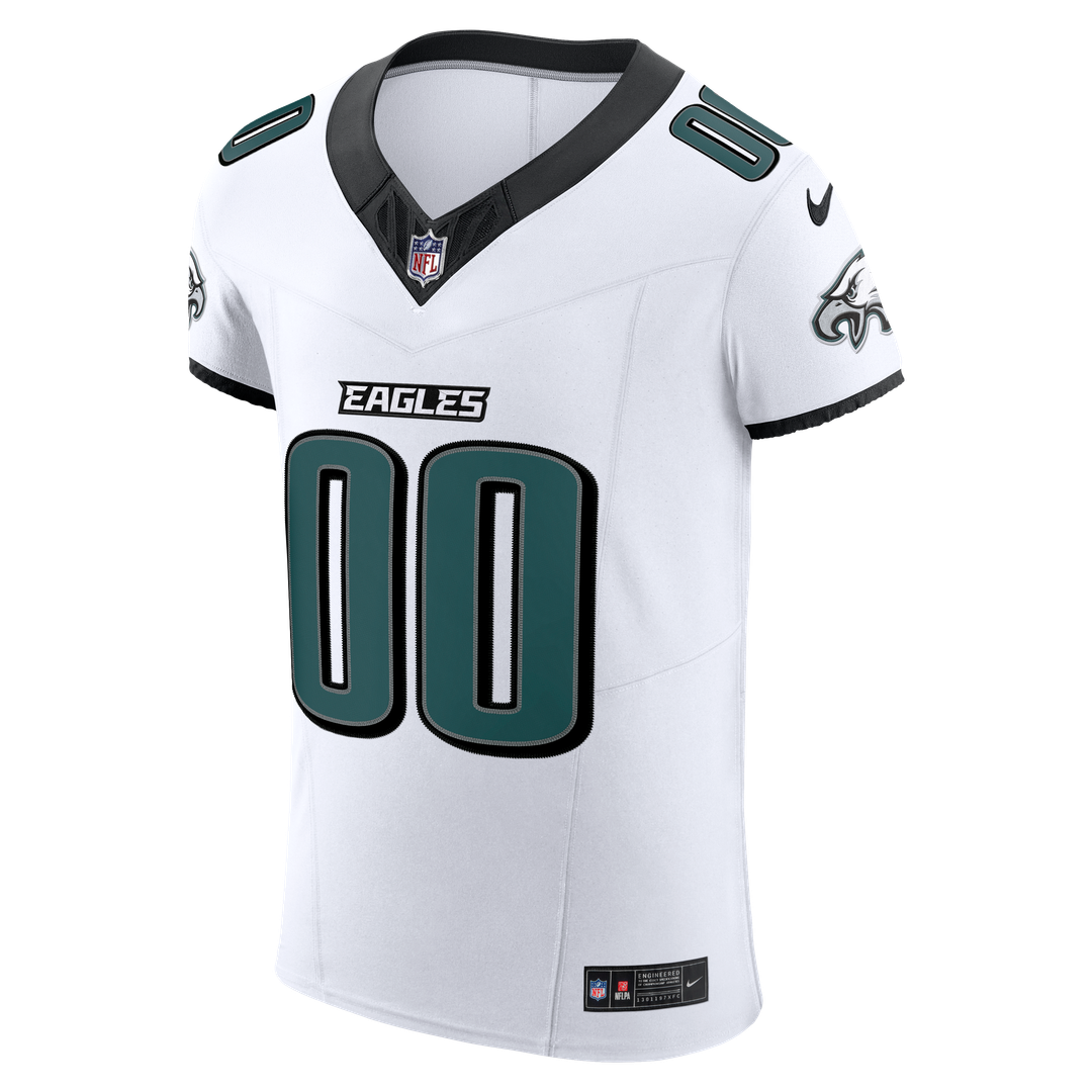 Philadelphia Eagles Nike White Vapor F.U.S.E. Elite Custom Jersey product image 2, provided for visual reference and product