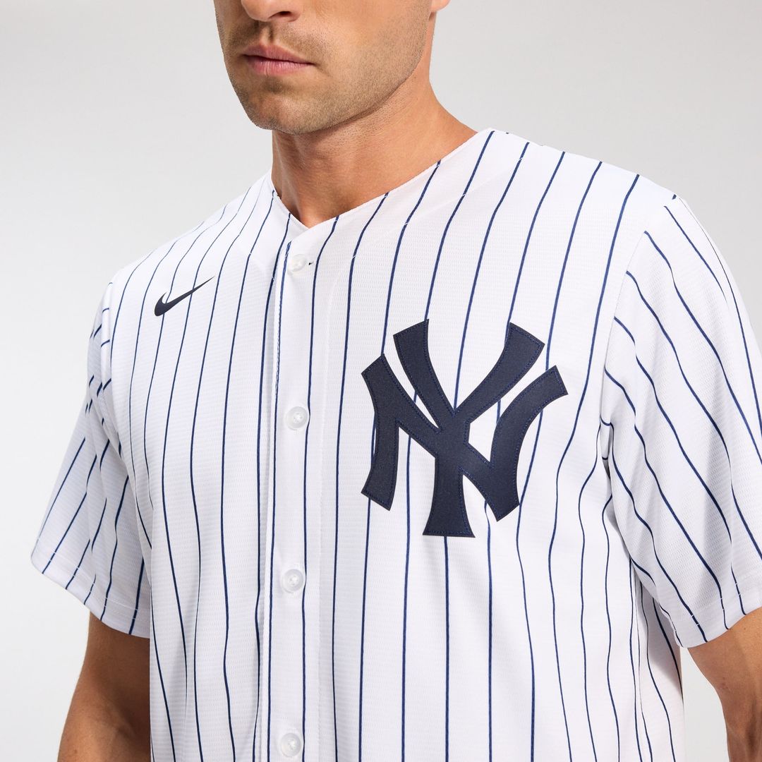 New York Yankees Nike White Home Replica Team Jersey product image 8, provided for visual reference and product detail review