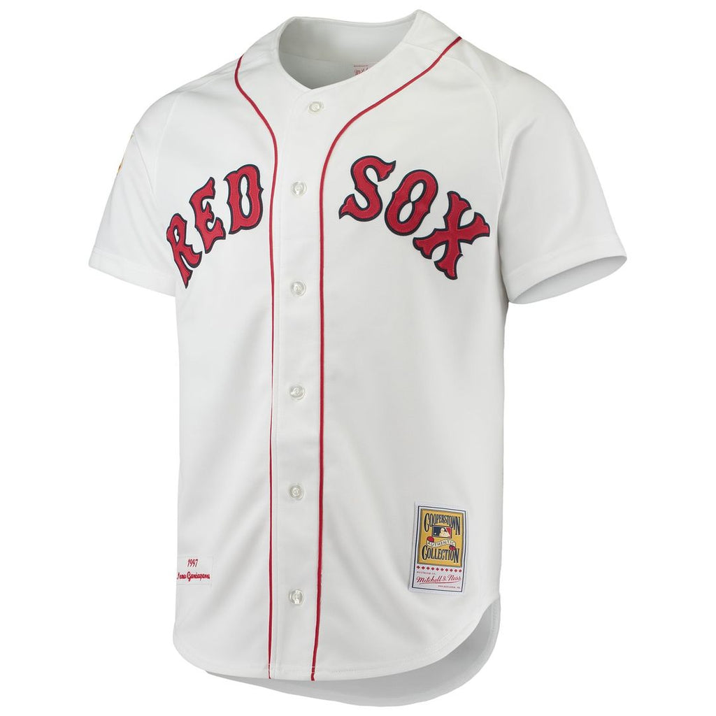 Boston Red Sox Nomar Garciaparra Mitchell & Ness White 1997 Cooperstown Collection Authentic Jersey product image 2,