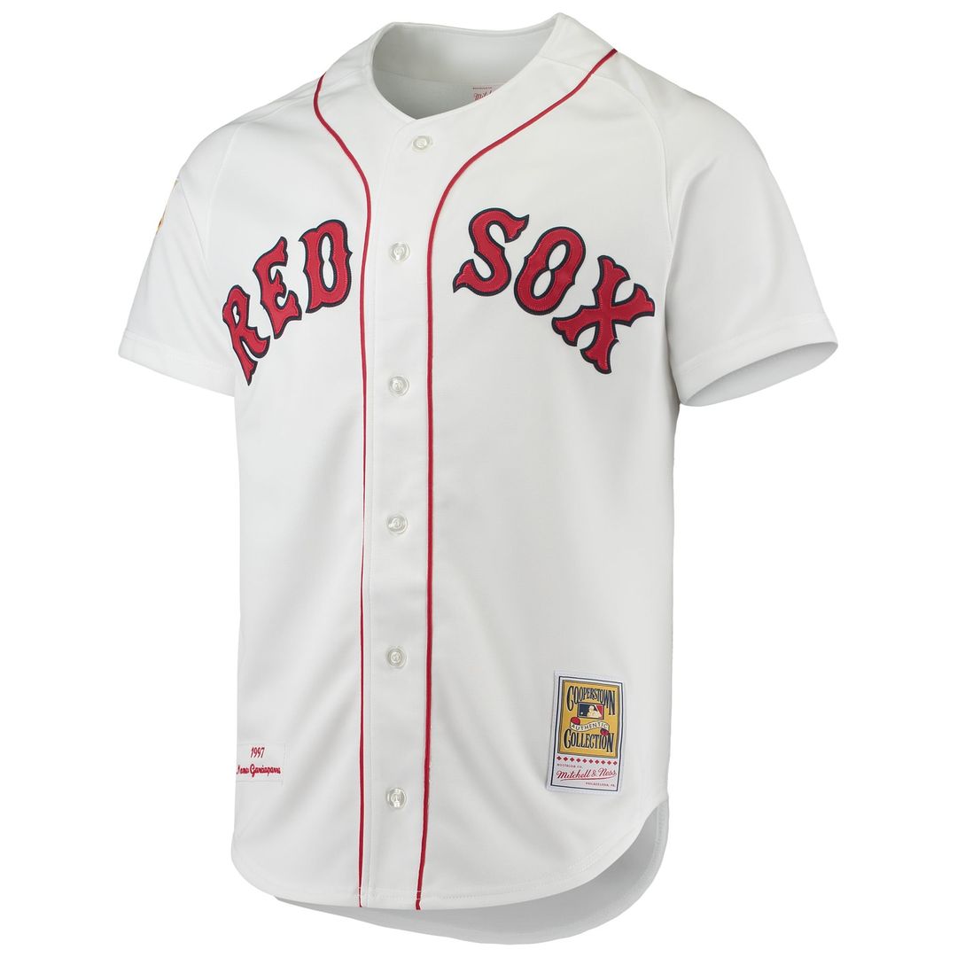 Boston Red Sox Nomar Garciaparra Mitchell & Ness White 1997 Cooperstown Collection Authentic Jersey product image 2,