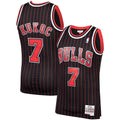 Toni Kukoc Chicago Bulls 1995/96 Black Hardwood Classics Swingman Basketball Jersey product image 1, provided for visual