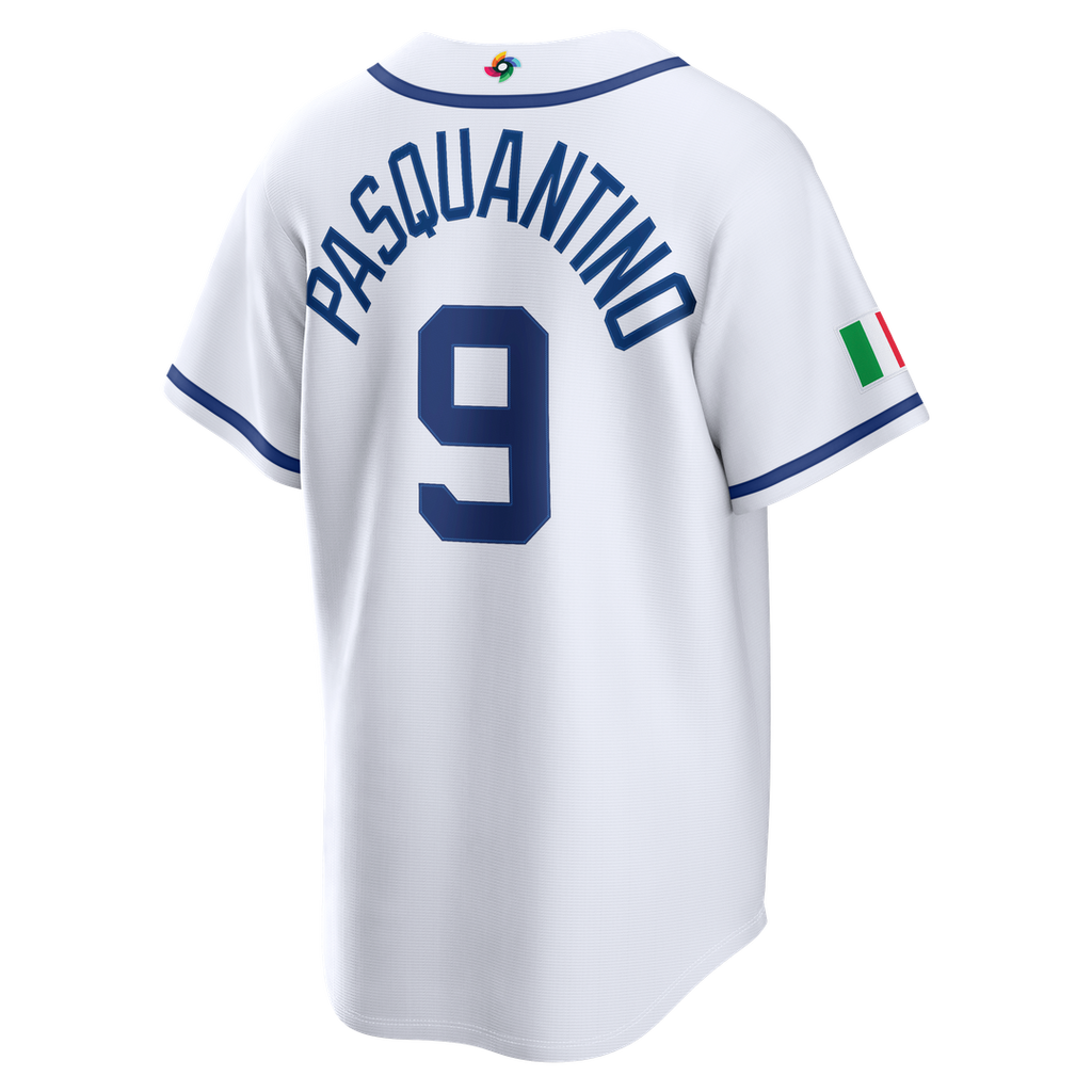 Italy Baseball Vinnie Pasquantino Nike White 2026 World Baseball Classic Home Stadium Jersey product image 3, provided for