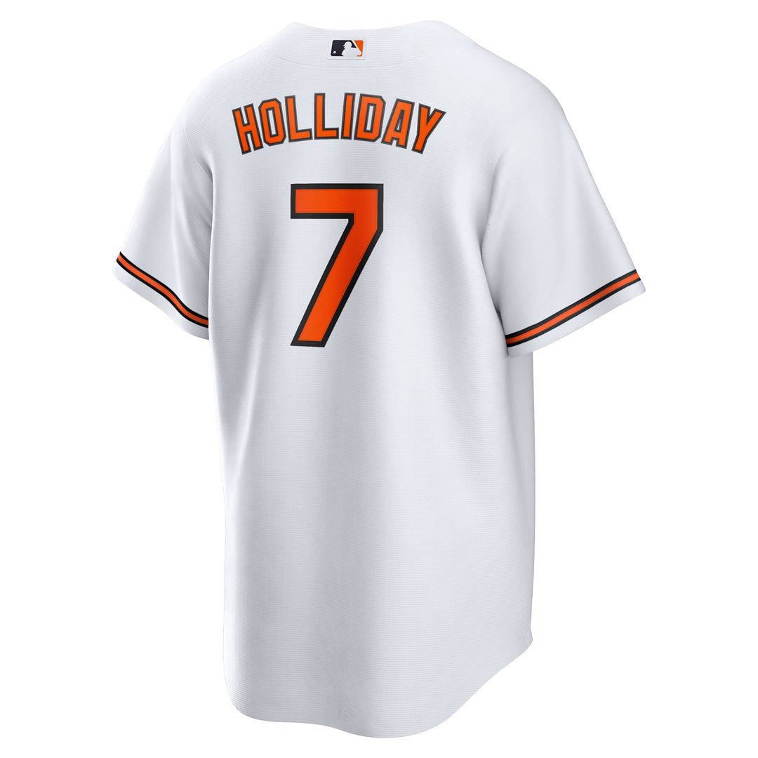 Baltimore Orioles Jackson Holliday Nike White Home Replica Player Jersey product image 3, provided for visual reference and