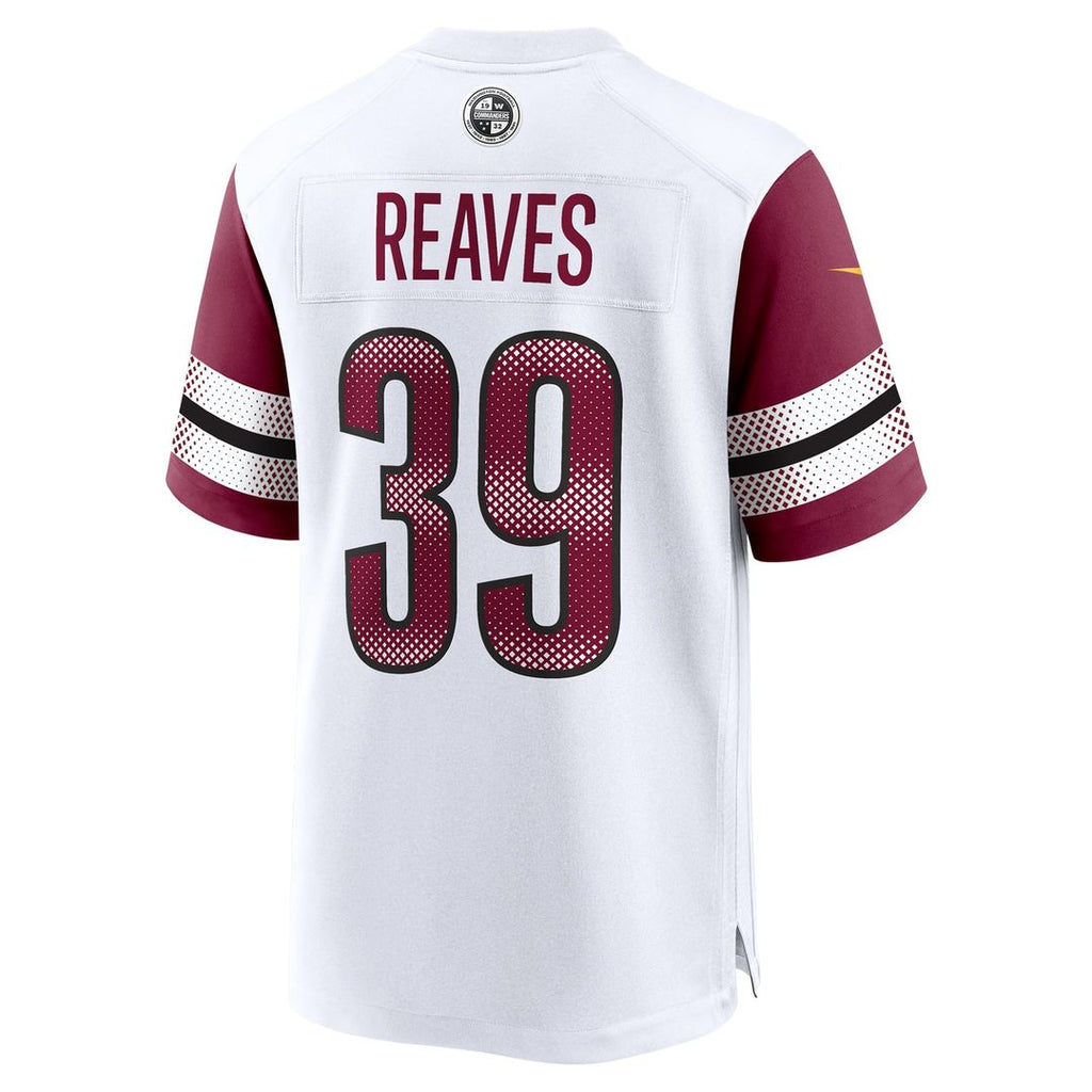 Washington Commanders Jeremy Reaves Nike Burgundy Game Jersey product image 15, provided for visual reference and product