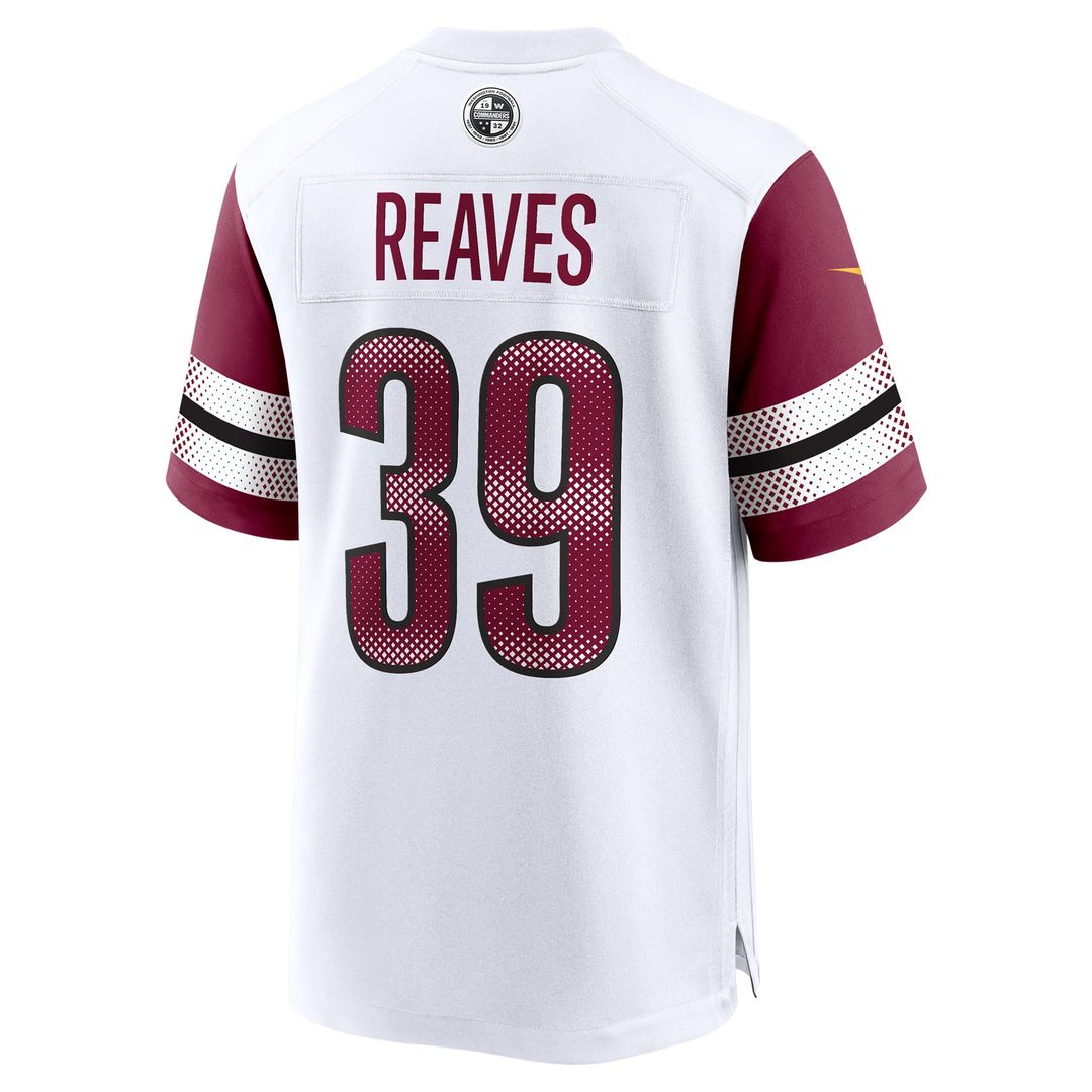Washington Commanders Jeremy Reaves Nike Burgundy Game Jersey product image 15, provided for visual reference and product