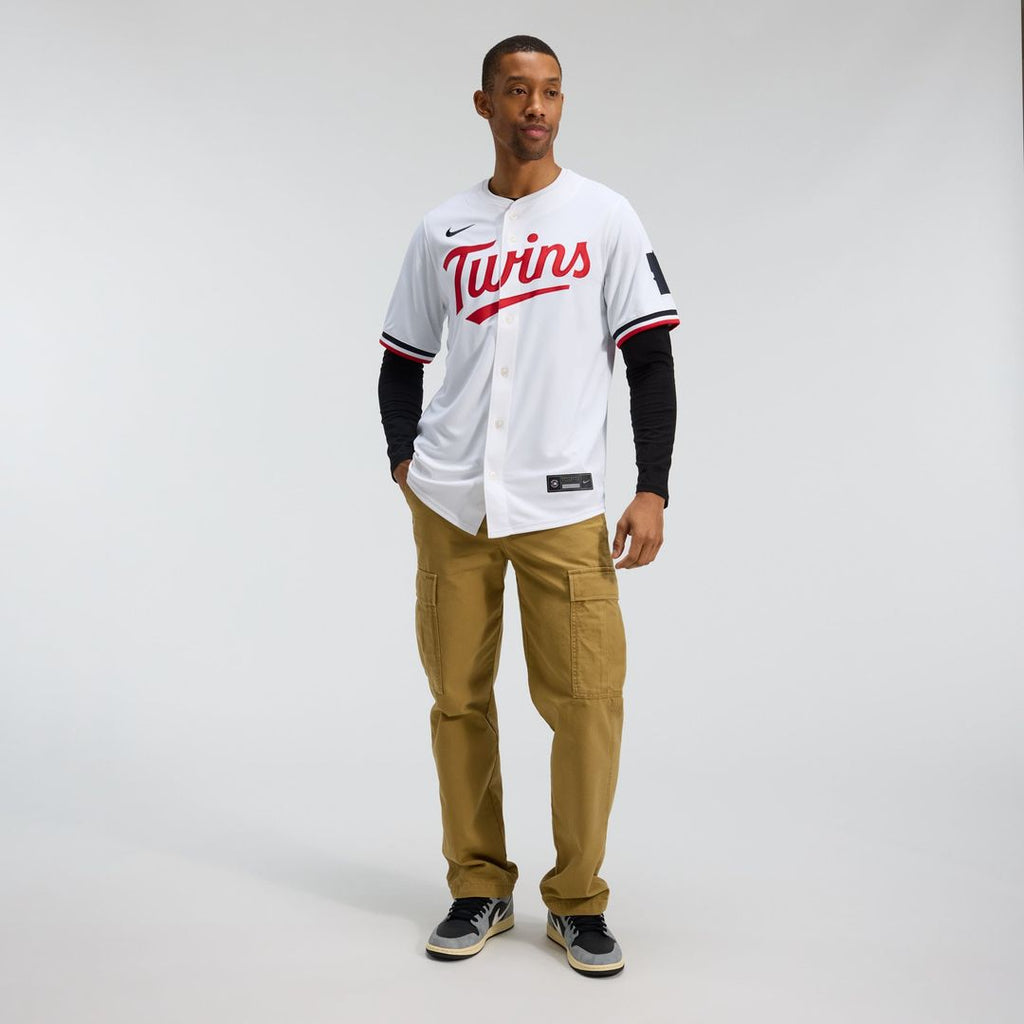 Minnesota Twins Nike White Home Limited Jersey product image 3, provided for visual reference and product detail review