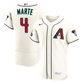 Arizona Diamondbacks Ketel Marte Nike Cream Home Authentic Sponsor Patch Jersey product image 1, provided for visual