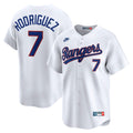 Texas Rangers Ivan Rodriguez Nike White Throwback Cooperstown Collection Limited Jersey product image 1, provided for visual