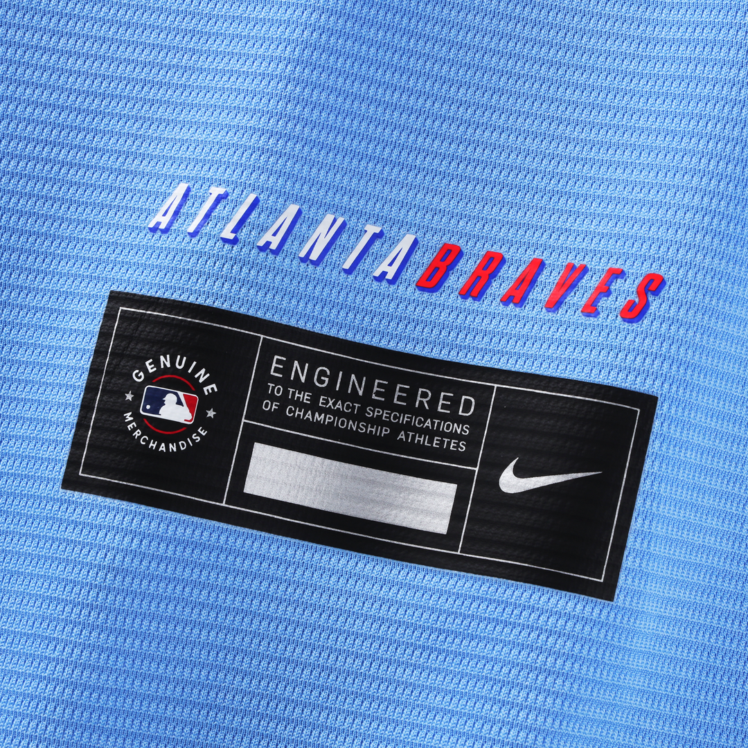 Atlanta Braves Chipper Jones Nike Powder Blue 2026 City Connect Stadium Jersey product image 6, provided for visual