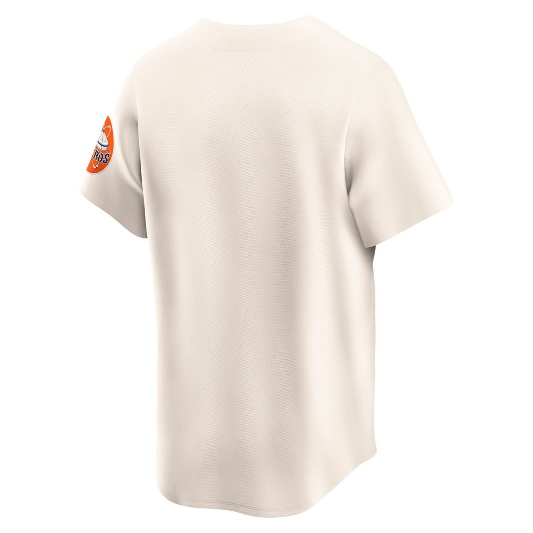 Houston Astros Nike Cream Cooperstown Collection Limited Jersey product image 3, provided for visual reference and product
