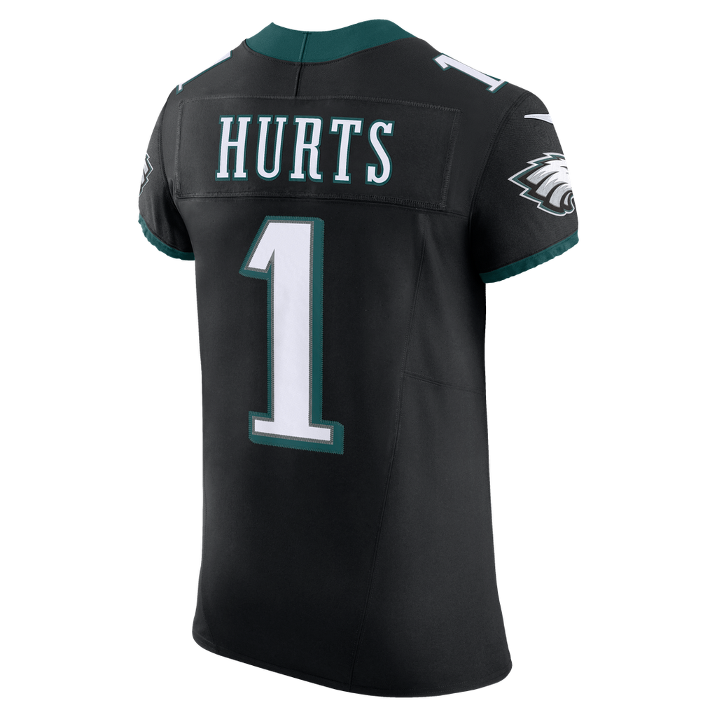 Philadelphia Eagles Jalen Hurts Nike Black Alternate Vapor F.U.S.E. Elite Jersey product image 3, provided for visual
