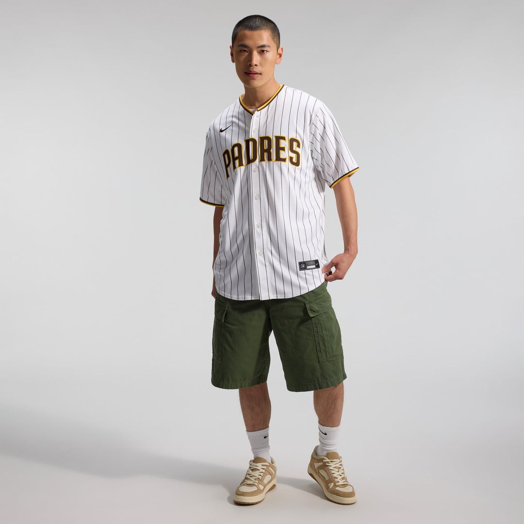 San Diego Padres Nike White Home Replica Jersey product image 6, provided for visual reference and product detail review