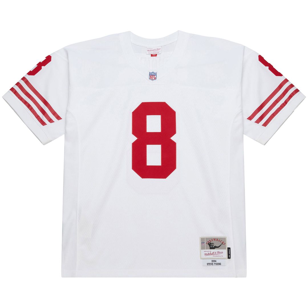San Francisco 49ers Steve Young Mitchell & Ness White 1994 Legacy Replica Jersey product image 2, provided for visual