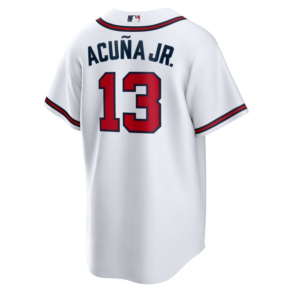 Atlanta Braves Ronald Acuna Jr. Nike White Home Replica Player Name Jersey product image 3, provided for visual reference
