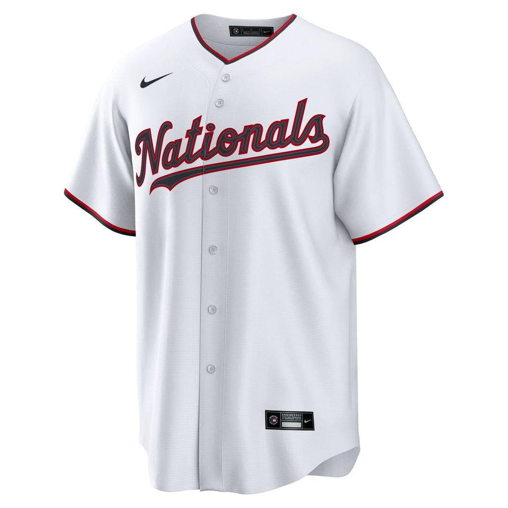 Washington Nationals James Wood Nike White Home Replica Jersey product image 2, provided for visual reference and product
