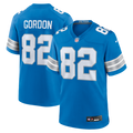 Detroit Lions Thomas Gordon Nike Blue Team Game Jersey product image 1, provided for visual reference and product detail