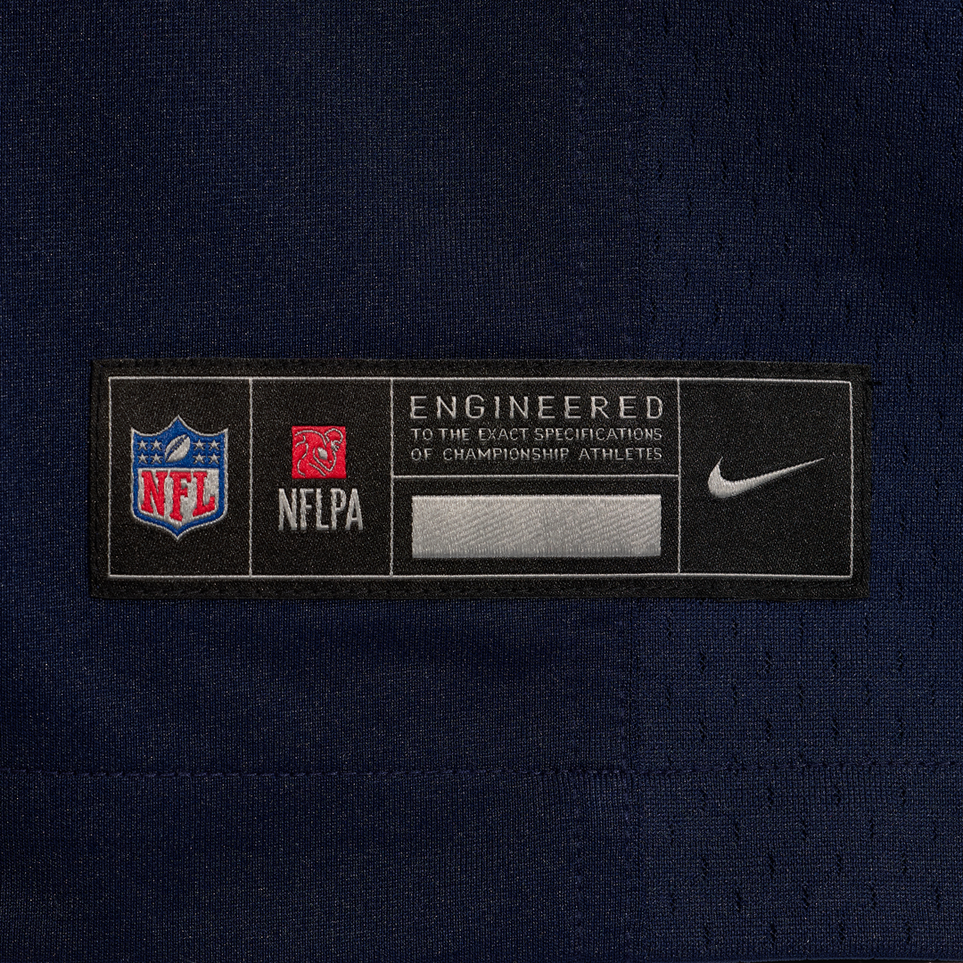 Dallas Cowboys Tyler Booker Nike Navy Team Game Jersey product image 6, provided for visual reference and product detail