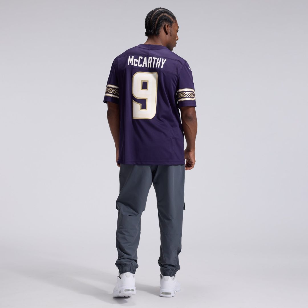 Minnesota Vikings J.J. McCarthy Nike Purple 2026 Rivalries Collection Stitched Limited Jersey product image 5, provided for