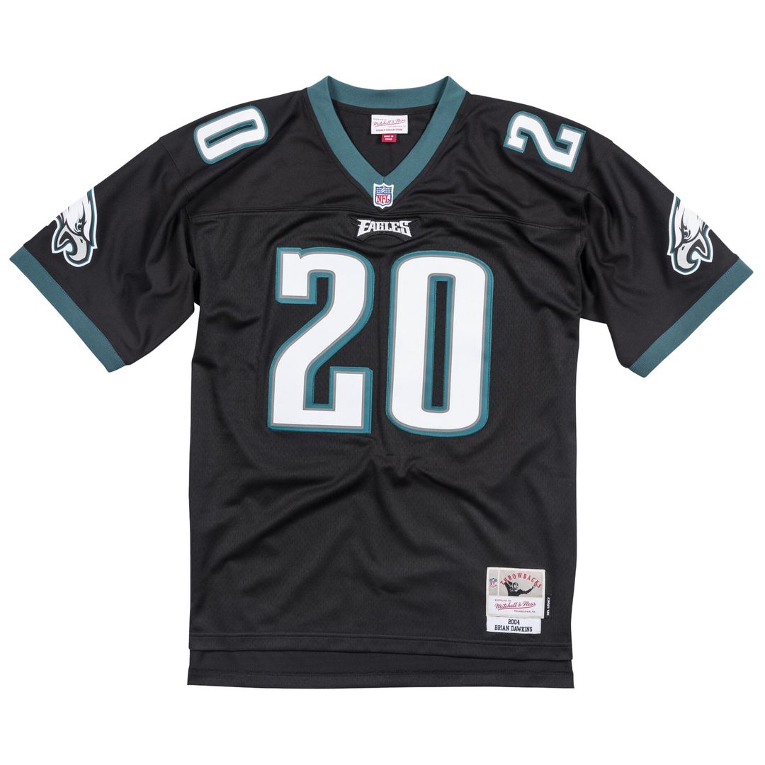 Philadelphia Eagles Brian Dawkins Mitchell & Ness Black Legacy Replica Jersey product image 8, provided for visual reference
