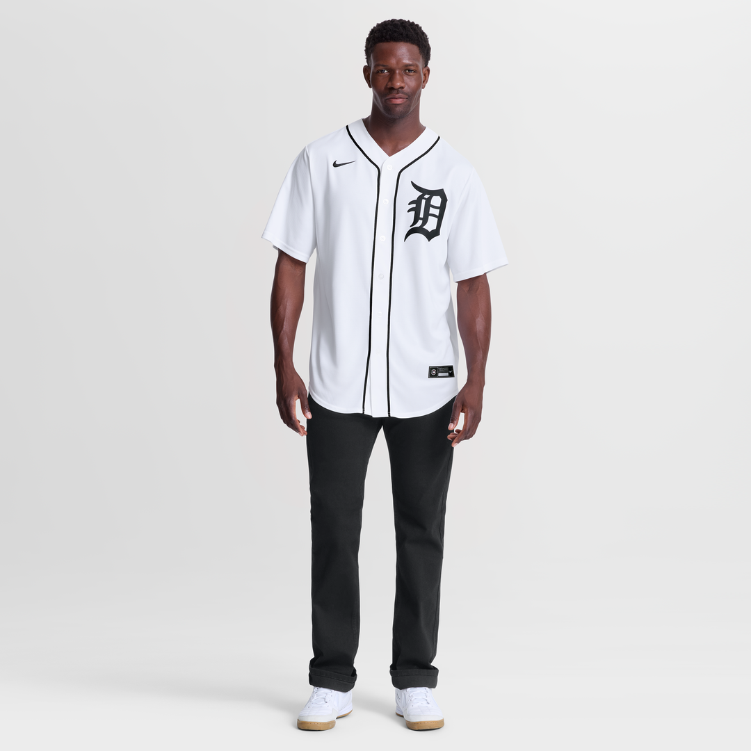 Detroit Tigers Max Clark Nike White Home Replica Jersey product image 2, provided for visual reference and product detail