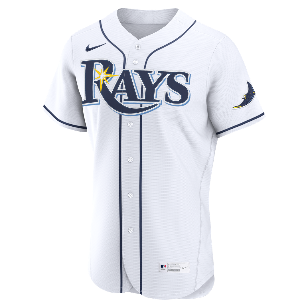 Tampa Bay Rays Nike White Home Authentic Jersey product image 11, provided for visual reference and product detail review