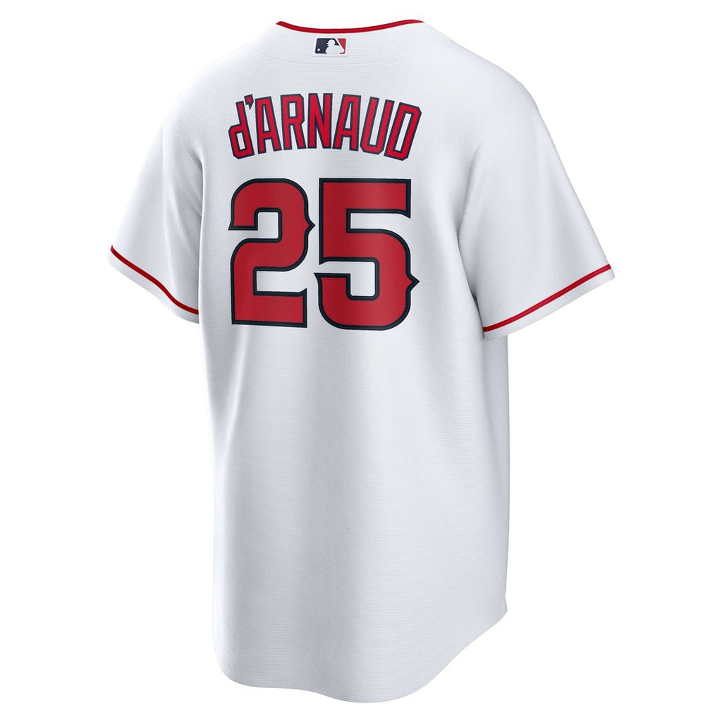 Los Angeles Angels Travis d'Arnaud Nike White Home Replica Jersey product image 3, provided for visual reference and product