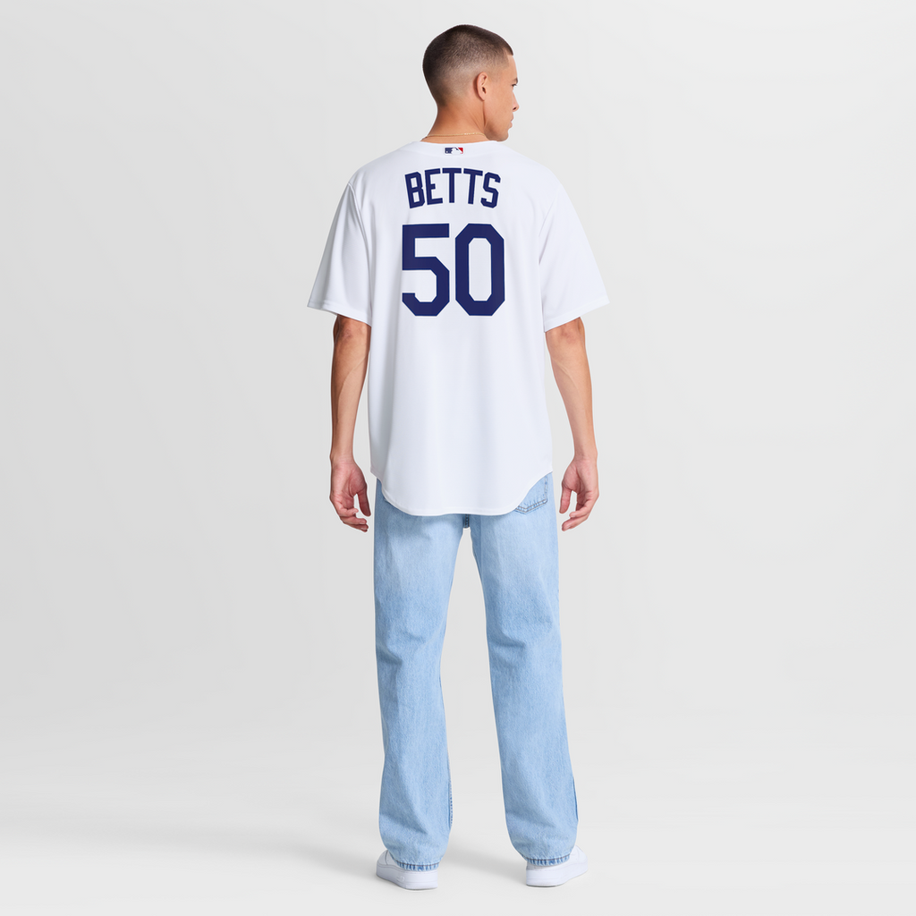 Los Angeles Dodgers Mookie Betts Nike White Home Replica Jersey product image 5, provided for visual reference and product