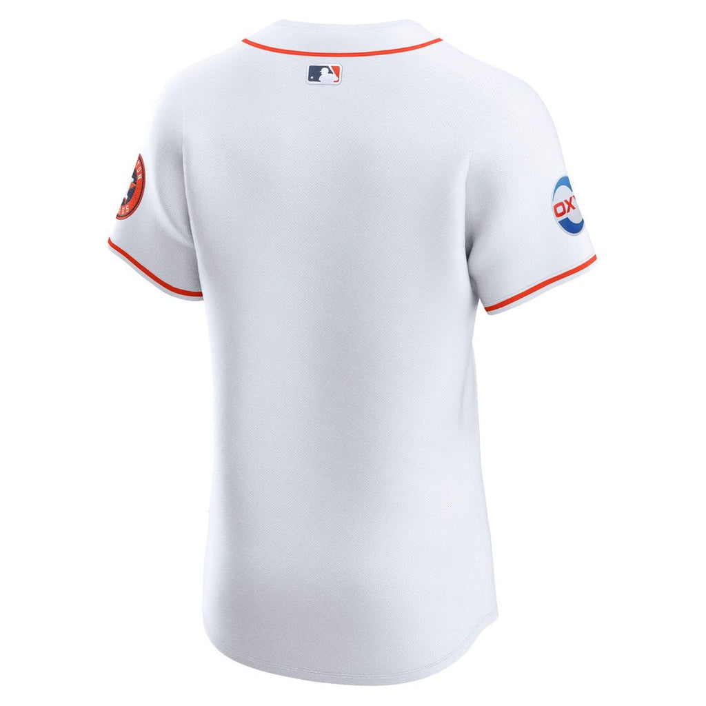 Houston Astros Nike White Home Elite Jersey product image 3, provided for visual reference and product detail review