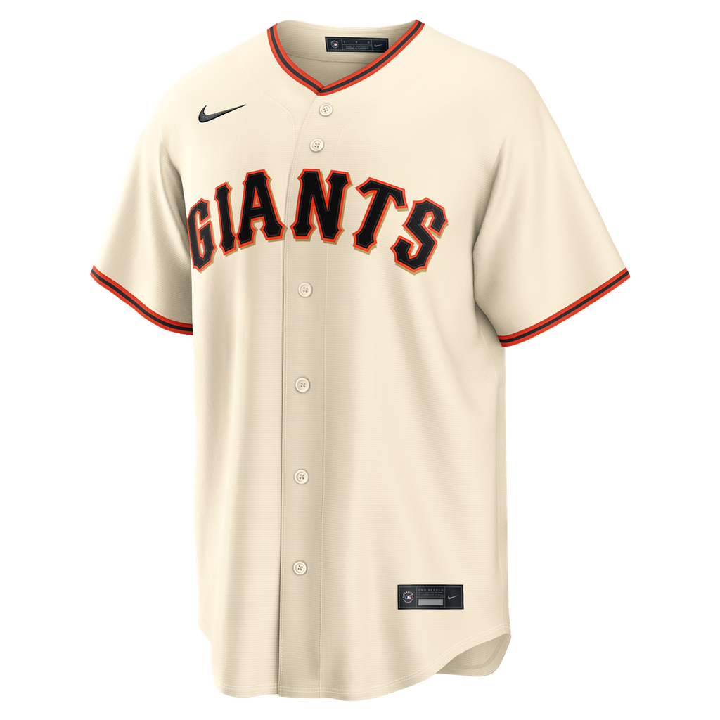 San Francisco Giants Rafael Devers Nike Cream Home Replica Jersey product image 2, provided for visual reference and product