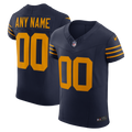 Green Bay Packers Nike Navy Alternate Vapor F.U.S.E. Elite Custom Jersey product image 1, provided for visual reference and