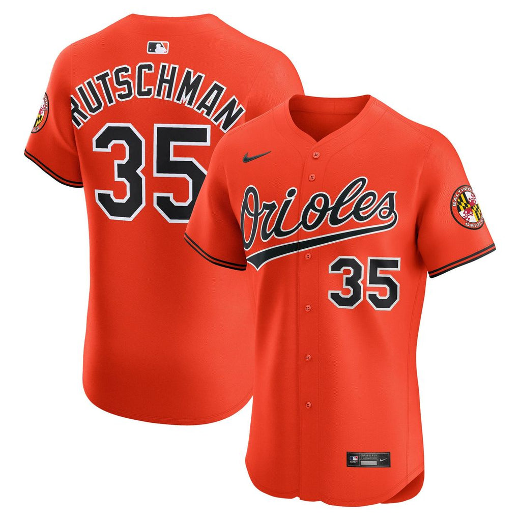Baltimore Orioles Adley Rutschman Nike White Home Elite Jersey product image 7, provided for visual reference and product