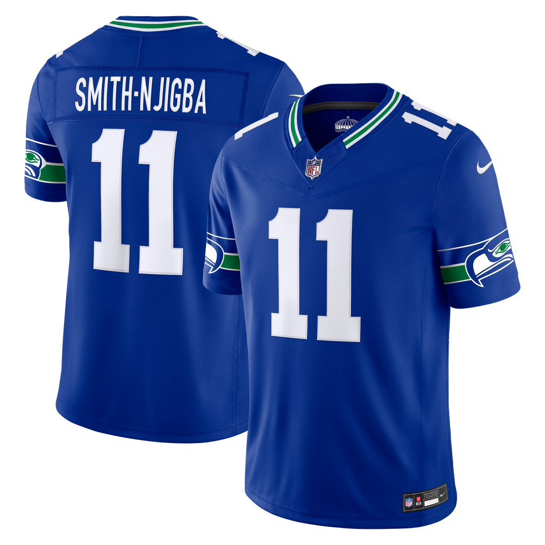 Seattle Seahawks Jaxon Smith-Njigba Nike Royal Alternate Vapor F.U.S.E. Stitched Limited Jersey product image 1, provided