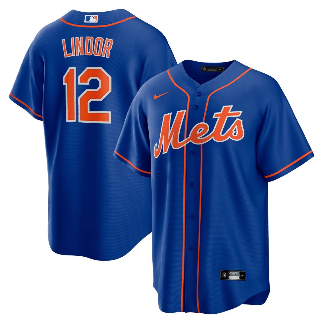 New York Mets Francisco Lindor Nike Royal Big & Tall Alternate Replica Player Jersey product image 1, provided for visual