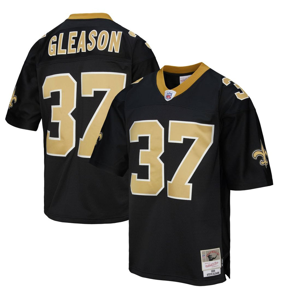 New Orleans Saints Steve Gleason Mitchell & Ness Black Legacy Replica Jersey product image 1, provided for visual reference