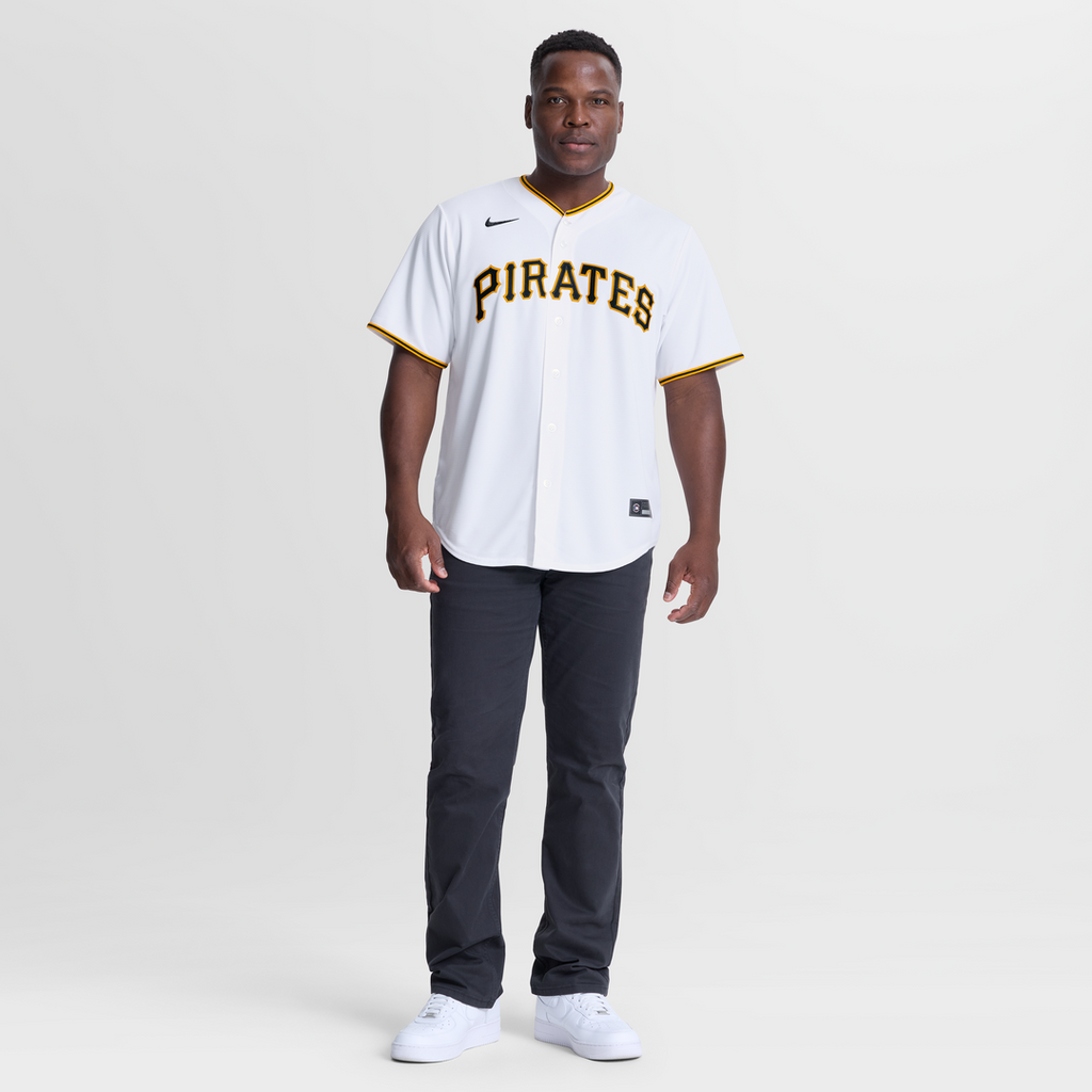 Pittsburgh Pirates Paul Skenes Nike White Home Replica Jersey product image 4, provided for visual reference and product