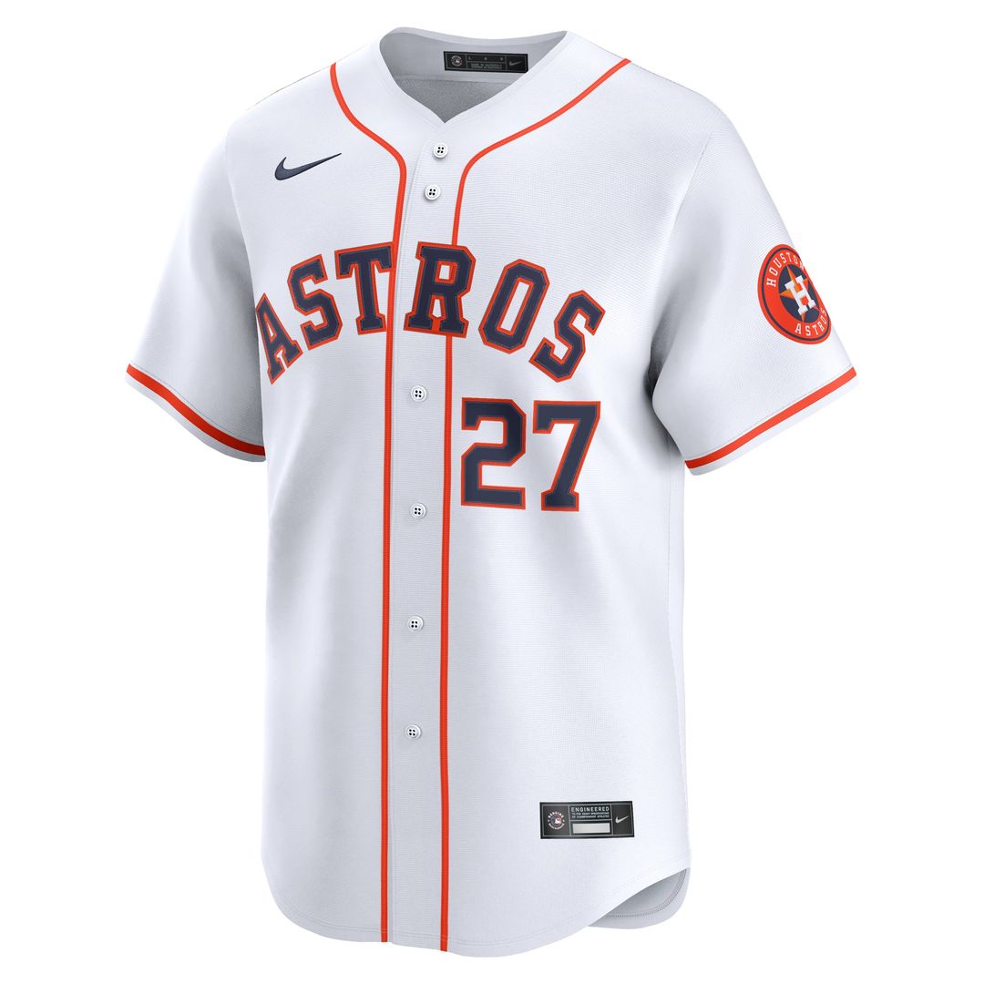 Houston Astros Jose Altuve Nike Gray Road Limited Player Jersey product image 8, provided for visual reference and product