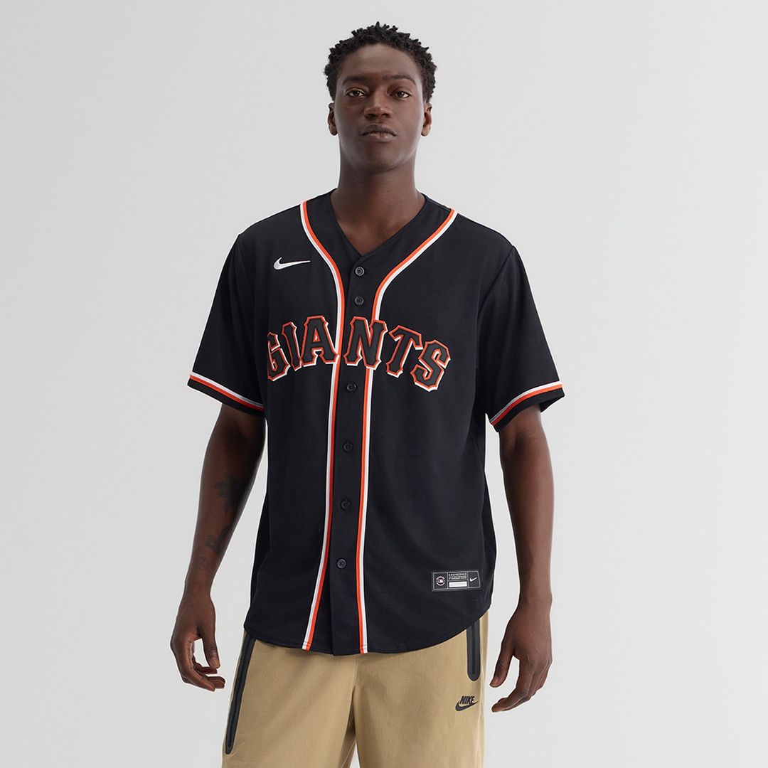 San Francisco Giants Jung Hoo Lee Nike Fashion Replica Black Out Jersey product image 2, provided for visual reference and