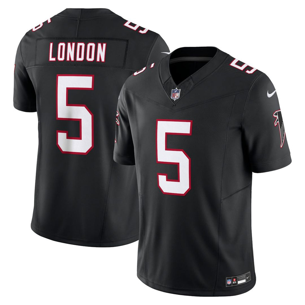Atlanta Falcons Drake London Nike Black Vapor F.U.S.E. Limited Jersey product image 1, provided for visual reference and