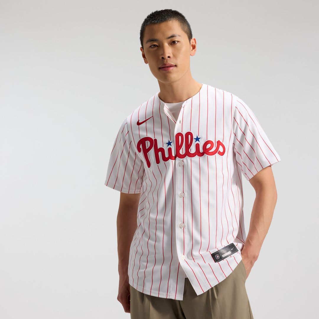 Philadelphia Phillies J.T. Realmuto Nike White Home Limited Player Jersey product image 2, provided for visual reference and