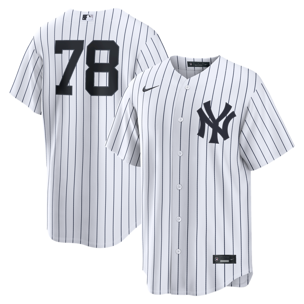 New York Yankees Spencer Jones Nike White Home Replica Jersey product image 1, provided for visual reference and product