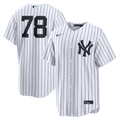 New York Yankees Spencer Jones Nike White Home Replica Jersey product image 1, provided for visual reference and product