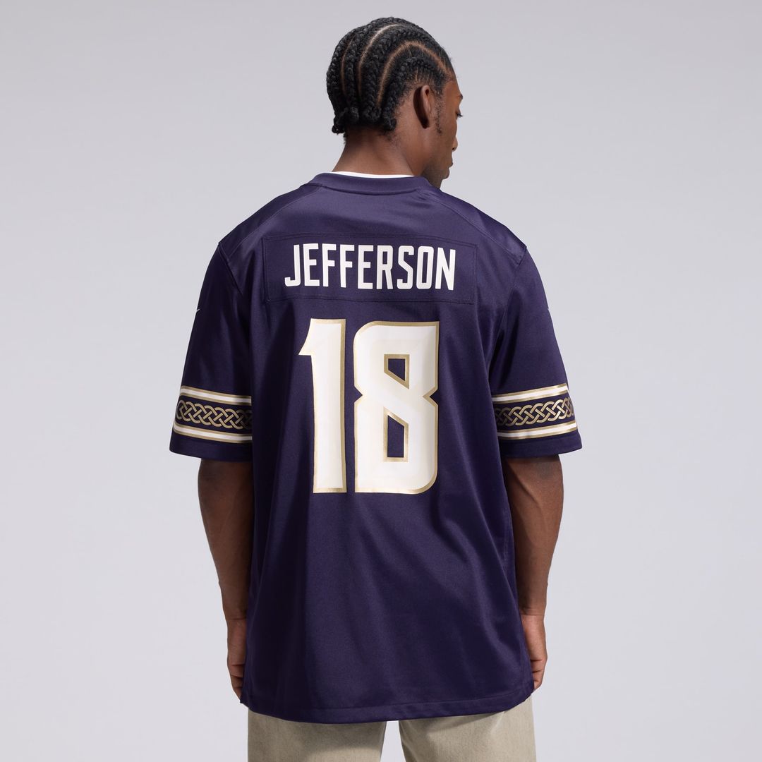 Minnesota Vikings Justin Jefferson Nike Purple 2026 Rivalries Collection Game Jersey product image 3, provided for visual